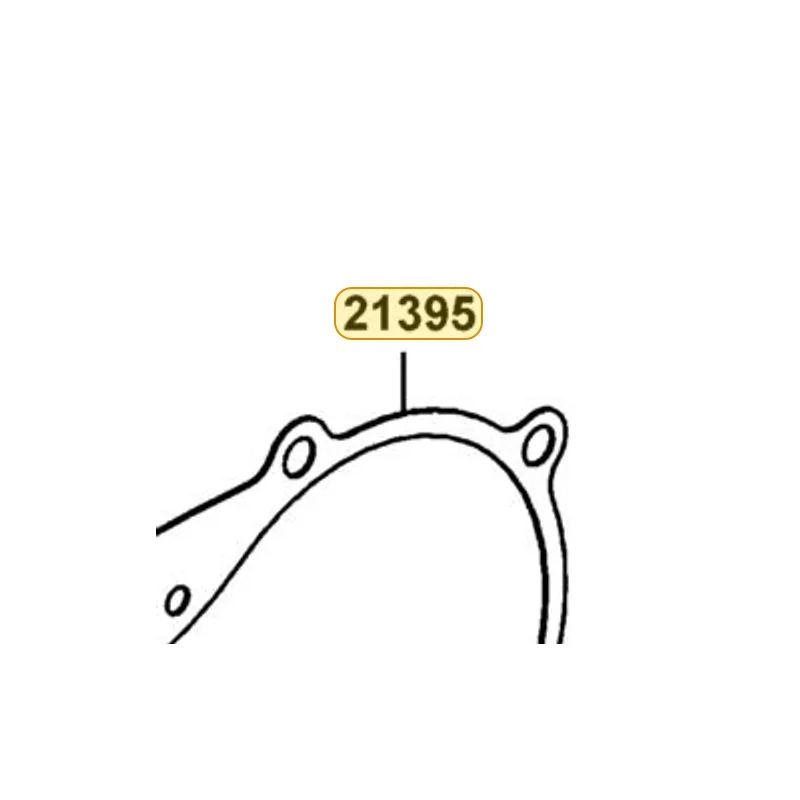 21395-LEA3-900 GASKET MISSION COVER — diagram cutout
