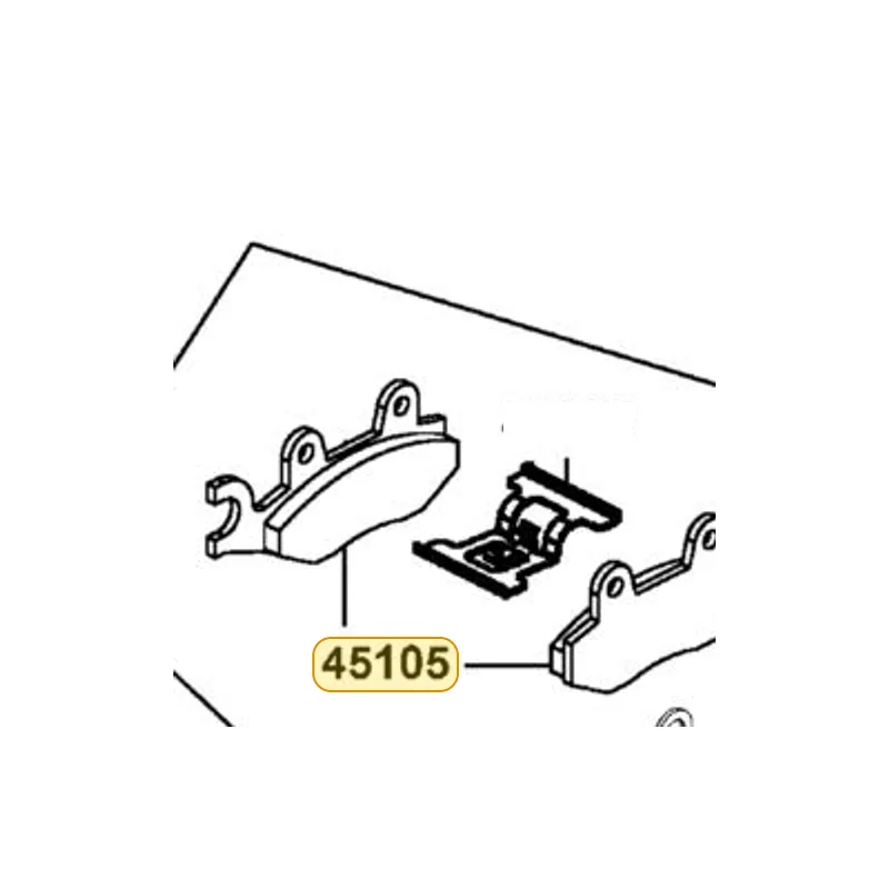 45105-LEA3-306 PAD SET — diagram cutout