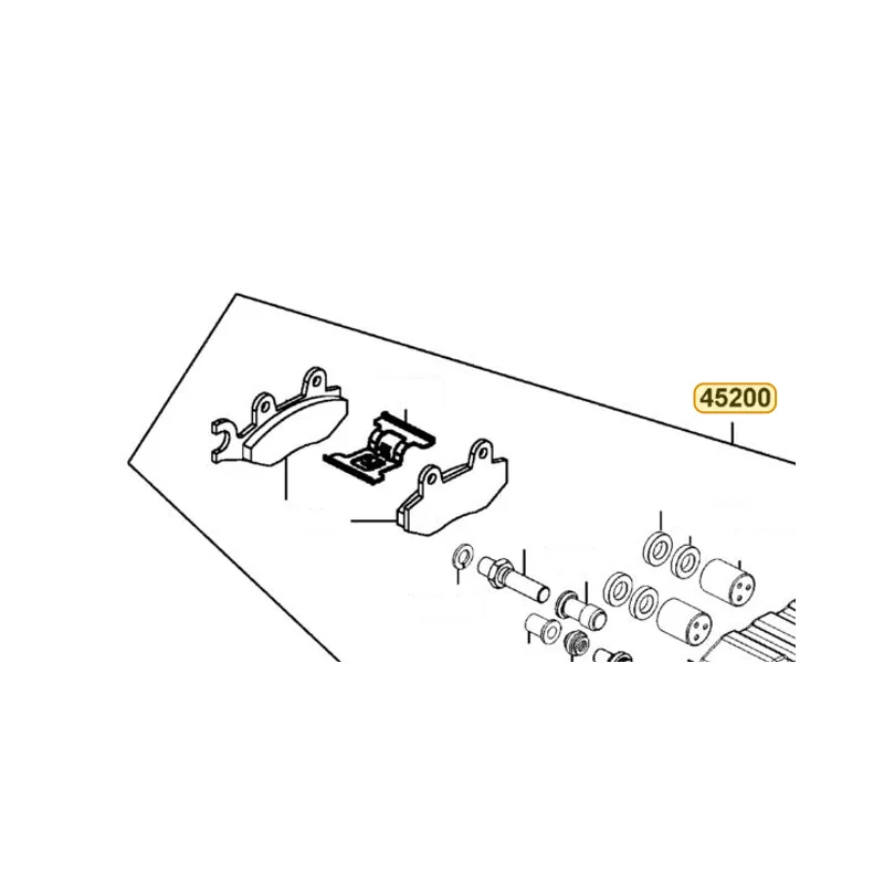 45200-LEA3-E00-NJA CALIPER ASSY FR (Silver) — diagram cutout
