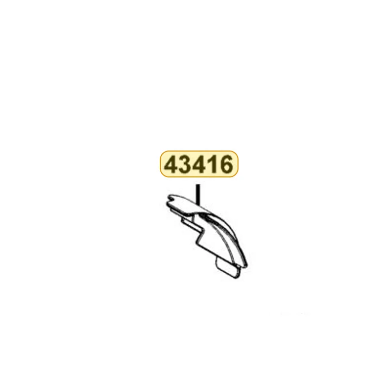 43416-LEA3-900 GUARD RR BRK ARM — diagram cutout