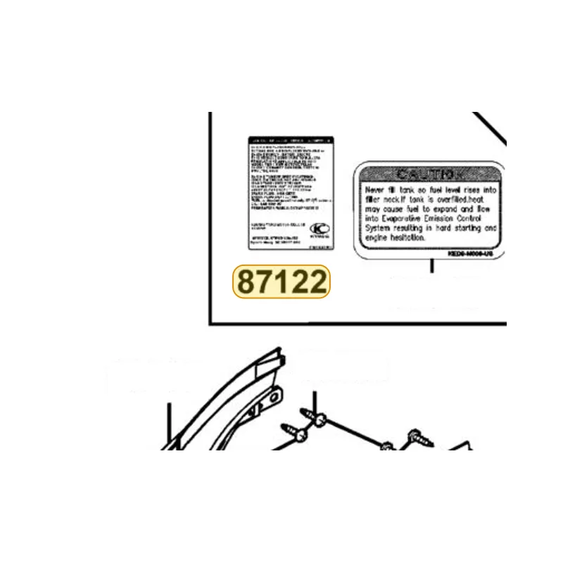 87122-LEA3-M32-T01 MARK EVAPORATIVE E/M — diagram cutout