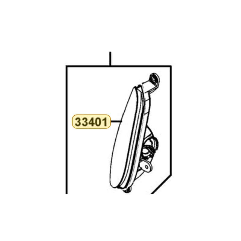 33401-LEA2-900 LENS R FR WINKER — diagram cutout