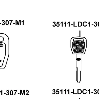 35111-LDC1-305-M1 KEY COMP (R TANGENT PLANE/SD) — diagram cutout