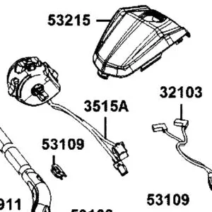 3515A-AGJ5-E00 SW. ASSY. RH. HANDLE COMP. — diagram cutout