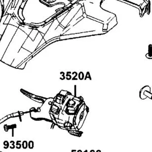 3520A-AGJ5-E00 SW. ASSY.LH.HANDLE COMP. — diagram cutout
