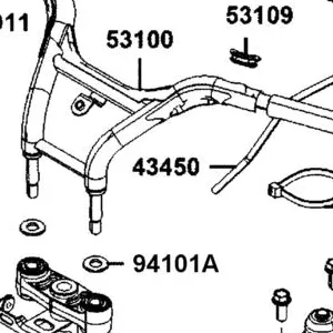 43450-AGJ5-E00 CABLE?????? PARKING BRAKE — diagram cutout