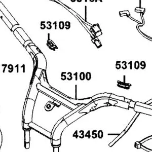 53100-AGJ5-E00 HANDLE PIPE STRG — diagram cutout