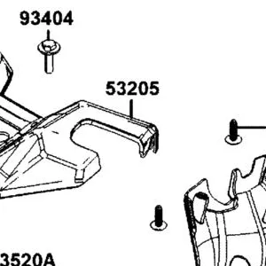 53205-AGJ5-E00-N1R COVER,HANDLE UP (Black) — diagram cutout