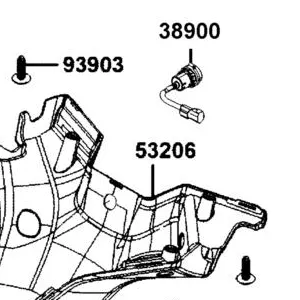 53206-AGJ5-E01-N1R COVER,HANDLE LOW (Black) — diagram cutout