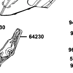 64230-AGJ5-E00-N1R HOLDER ASSY L WIND SCREEN (Black) — diagram cutout
