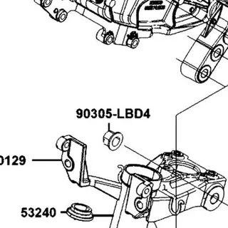 90305-LBD4-900 NUT U 14MM — diagram cutout