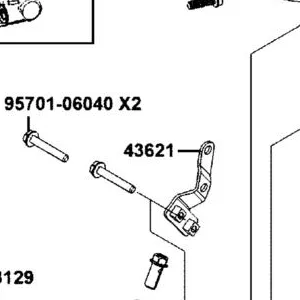 43621-AGJ5-E00 STAY, RH PGV — diagram cutout