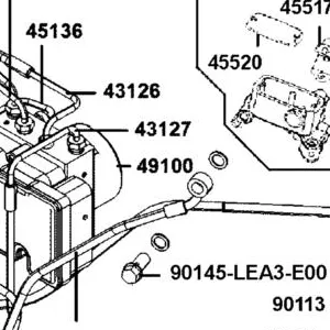 49100-AGJ5-306 MODULATOD ASSY ABS — diagram cutout