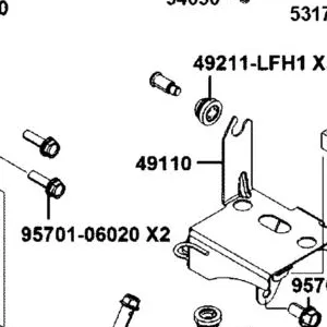 49110-AGJ5-E00 STAY COMP, ABS — diagram cutout