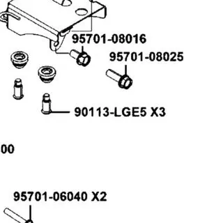 90113-LGE5-E02 BOLT FLANGE 6X20 — diagram cutout