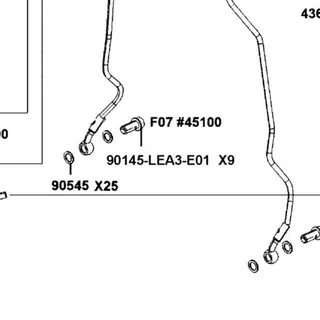 90145-LEA3-E01 OIL BOLT 10*22 — diagram cutout