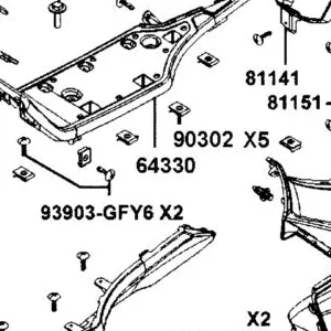 64330-AGJ5-E00-N1R FLOOR PANEL L (Black) — diagram cutout