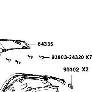 64335-AGJ5-E00-NEP COVER A R SIDE — diagram cutout