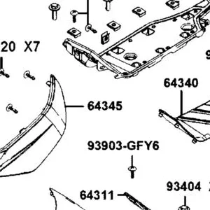 64345-AGJ5-E00-NEP COVER A,L SIDE — diagram cutout
