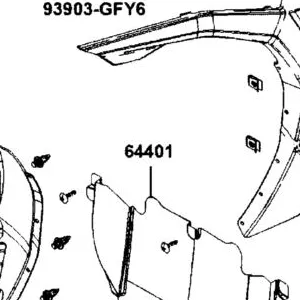 64401-AGJ5-E00 MESH,UNDER COWL — diagram cutout