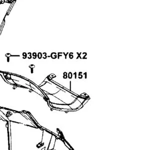 80151-AGJ5-E00-N1R COVER,CENTER (Black) — diagram cutout