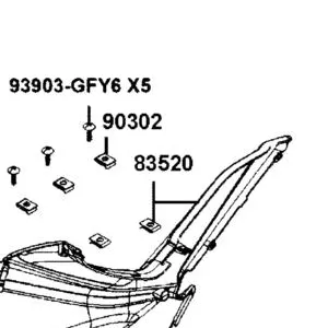 83520-AGJ5-E00-N1R BOARD B,R SIDE (Black) — diagram cutout