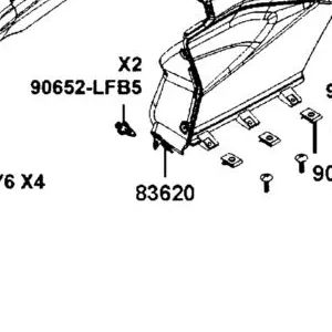 83620-AGJ5-E00-N1R BOARD B,L SIDE (Black) — diagram cutout