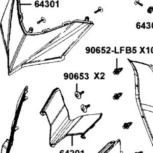 90653-LCA4-E00 CLIP MUDGUARD — diagram cutout