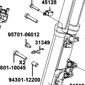 31349-AGJ5-E00 CLIP LH.,FR. BRAKE HOSE — diagram cutout