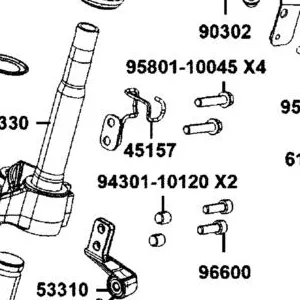 45157-AGJ5-E00 CLIP?????? BRAKE HOSE LH — diagram cutout