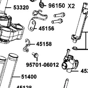 45158-AGJ5-E00 CLIP, RH STEERING — diagram cutout