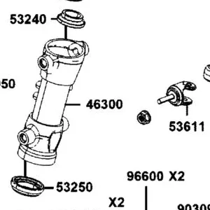 46300-AGJ5-305 SIDE PIPE COMP. RH — diagram cutout
