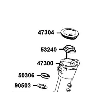 47304-AGJ5-E00 CAP,SIDE PIPE — diagram cutout