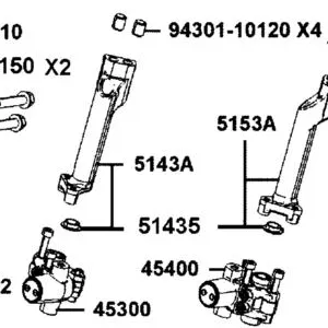 5143A-AGJ5-E00 BOT ASSY, FR FORK LOCK RH — diagram cutout