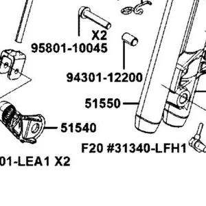 51550-AGJ5-E00-NEA FORK ASSY B, FR L — diagram cutout