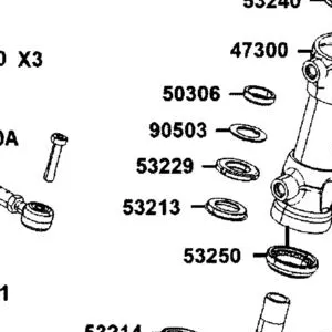 53229-AGJ5-E00 THREAD, STRG HEAD TOP — diagram cutout