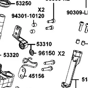 53310-AGJ5-E00 ARM ASSY?????? STRG — diagram cutout