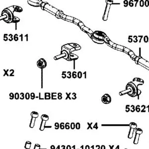 53601-AGJ5-E00 JOINT A, STRG ROD — diagram cutout