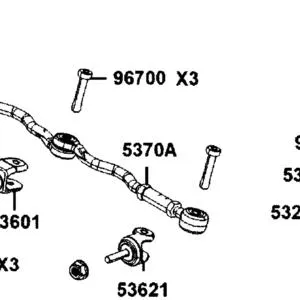 5370A-AGJ5-E00 ROD SET, STEERING — diagram cutout
