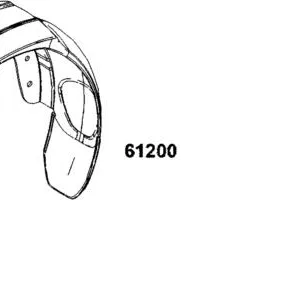 61200-AGJ5-E01-N1R FENDER L.FR TIRE (Black) — diagram cutout
