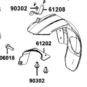 61202-AGJ5-E00 FENDER COVER STAY, L SIDE — diagram cutout