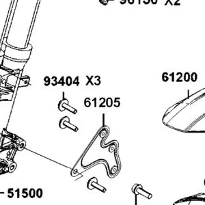 61205-AGJ5-E00 FENDER COVER STAY B, L SIDE — diagram cutout