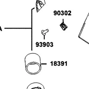 93903-25280-G SCREW TAPPING 5*12 (KG) — diagram cutout