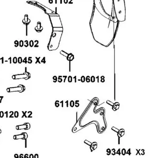 95701-06018-06 BOLT FLANGE 6X18 — diagram cutout