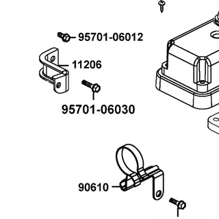95701-06030-06 BOLT FLANGE 6X30 — diagram cutout