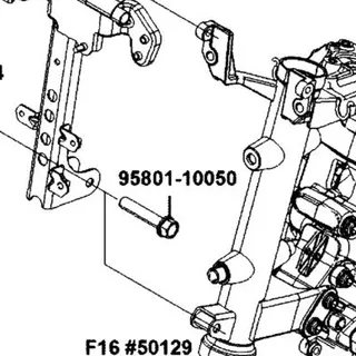 95801-10050-08G BOLT FLANGE 10*50 (C) — diagram cutout