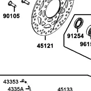 45121-AGJ5-E00 DISK?????? FR BRAKE — diagram cutout