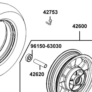 96150-63030-10 BEARING BALL RADIAL 6303 — diagram cutout