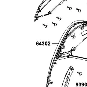 64302-AGJ5-M30-JHP MOLDING A.R SIDE — diagram cutout
