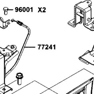77241-AGJ5-E00 CABLE COMP, SEAT CATCH — diagram cutout